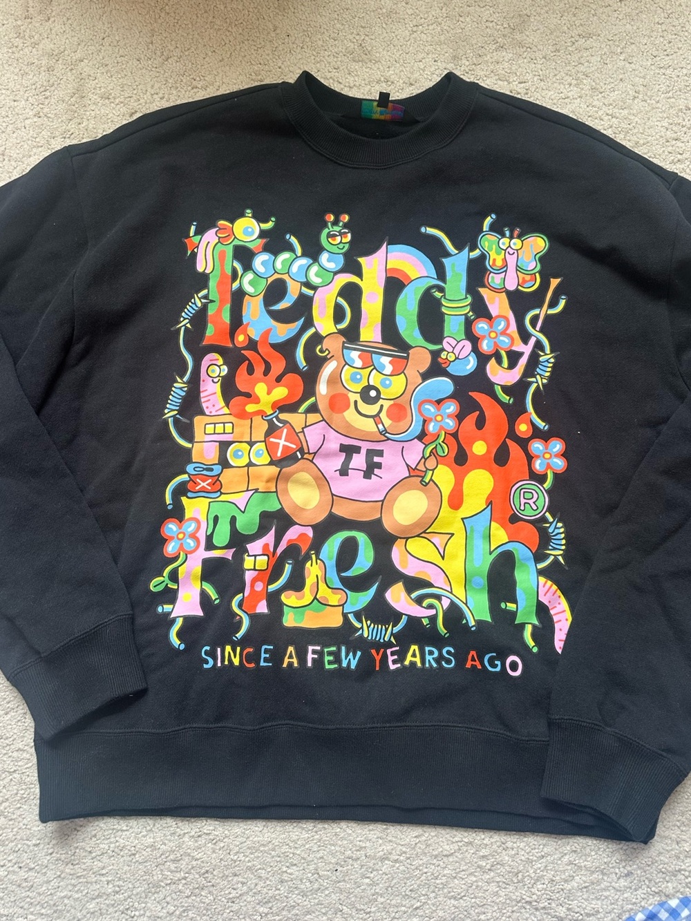 Teddy Fresh Black Crewneck